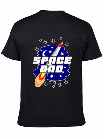 Space Dad Graphic Tee - Rocket Design