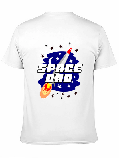 Space Dad Graphic Tee - Rocket Design