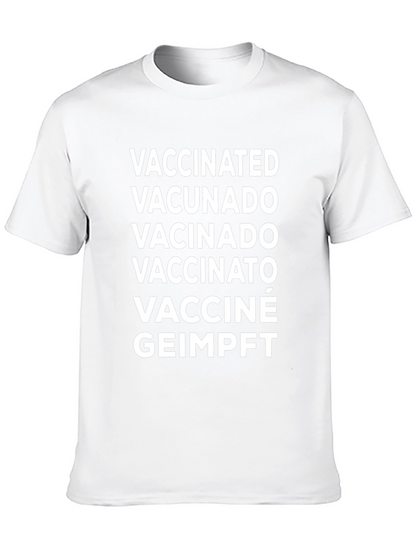 Vaccinated T-Shirt - Multi-Language Design