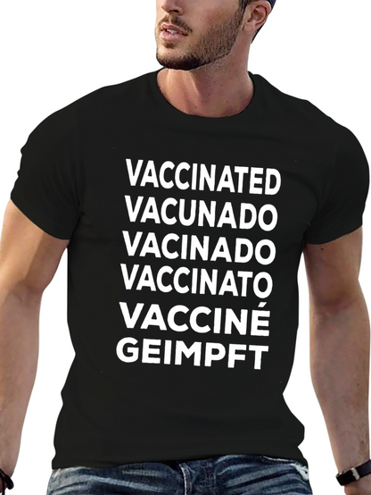 Vaccinated T-Shirt - Multi-Language Design