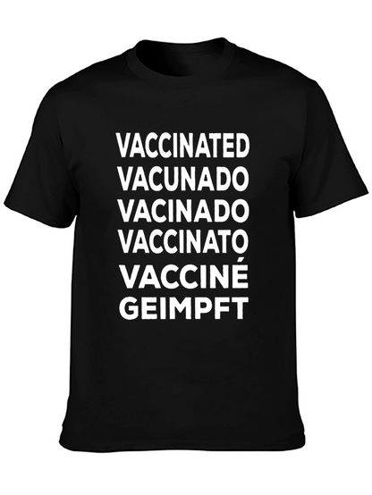 Vaccinated T-Shirt - Multi-Language Design