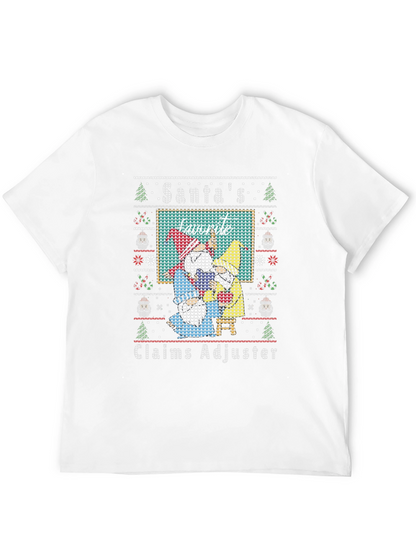 Santas Favorite Claims Adjuster Ugly Christmas T-Shirt