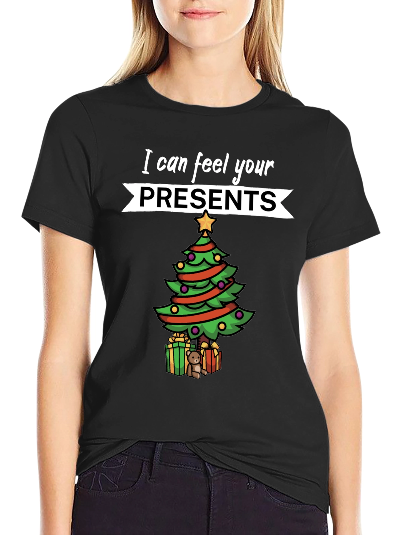 Festive Christmas Presents Graphic Tee