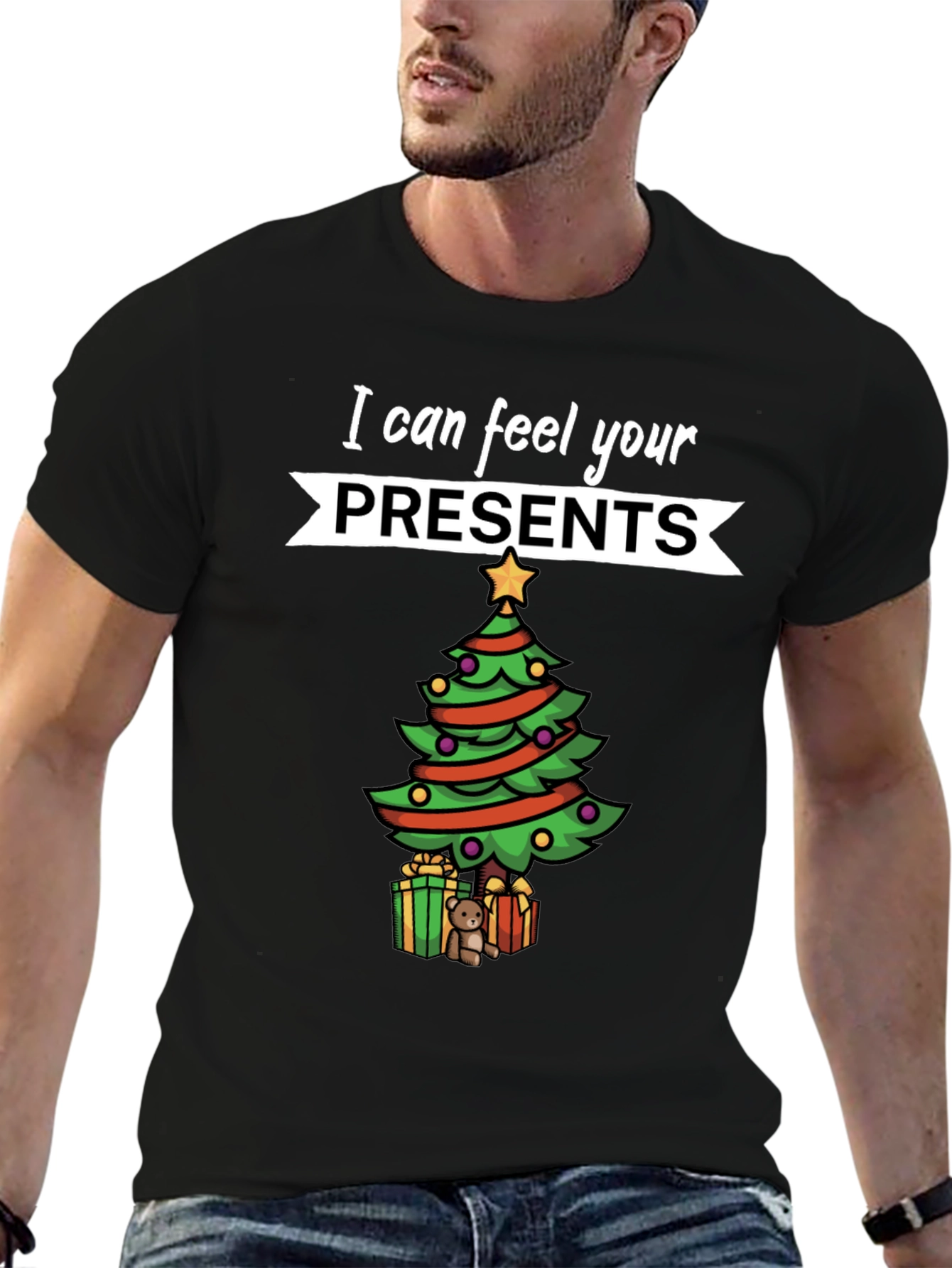 Festive Christmas Presents Graphic Tee