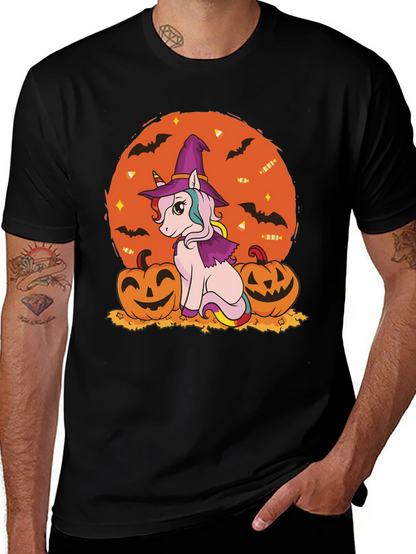 Halloween Unicorn Witch T-Shirt