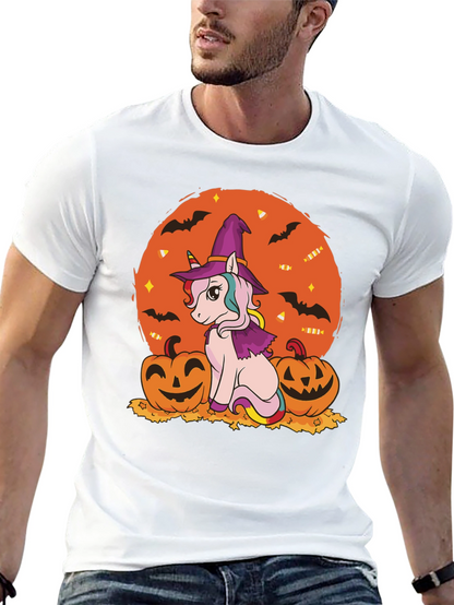 Halloween Unicorn Witch T-Shirt