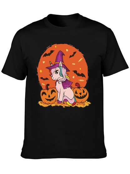 Halloween Unicorn Witch T-Shirt