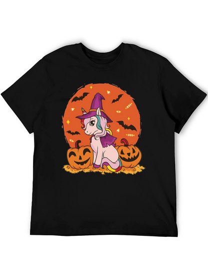Halloween Unicorn Witch T-Shirt