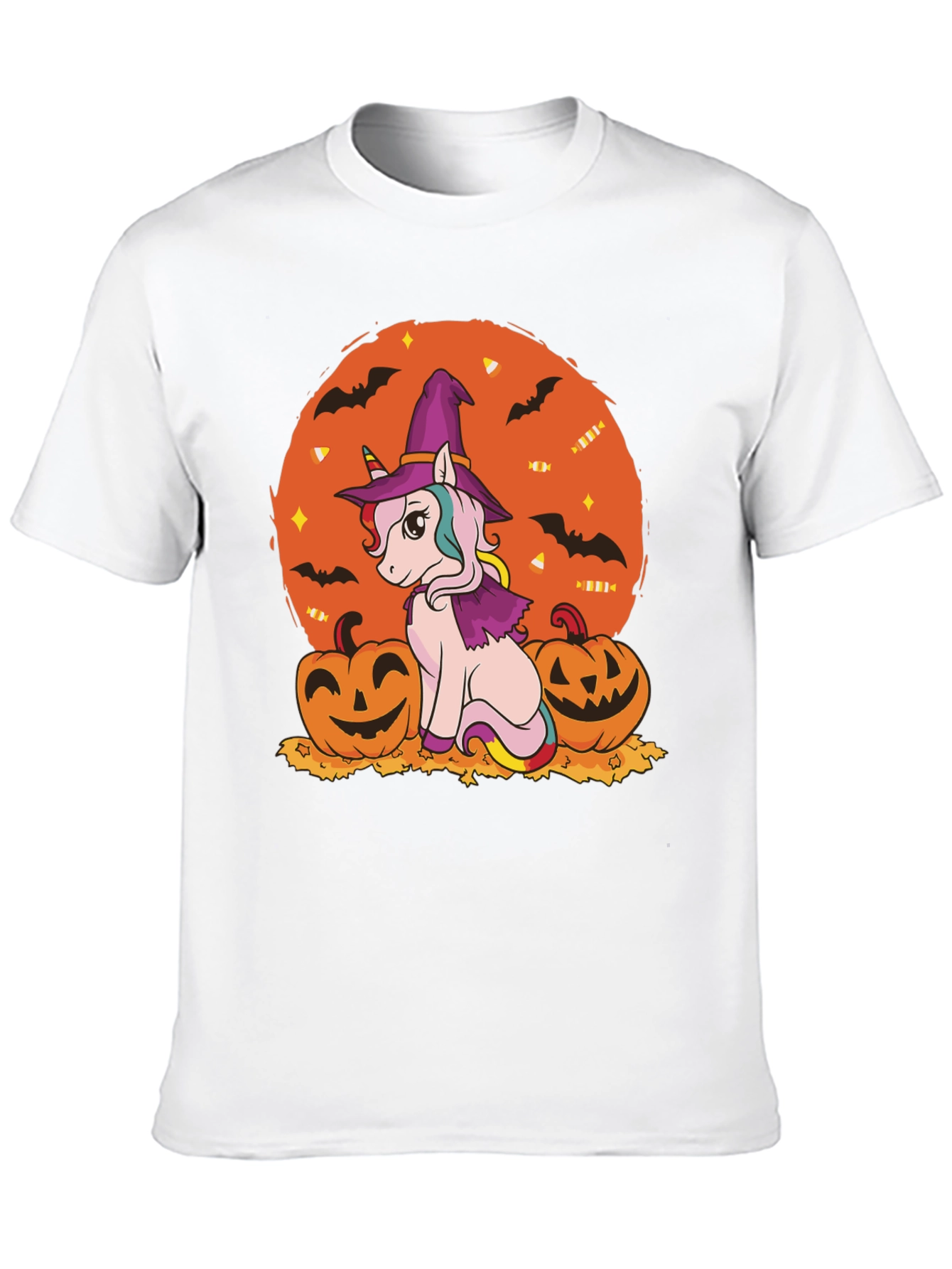 Halloween Unicorn Witch T-Shirt