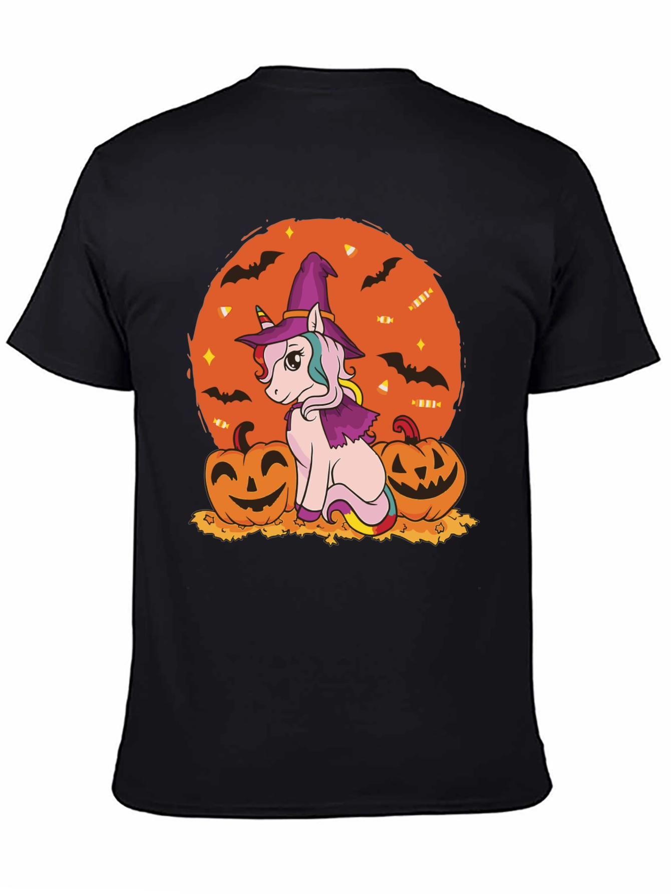 Halloween Unicorn Witch T-Shirt