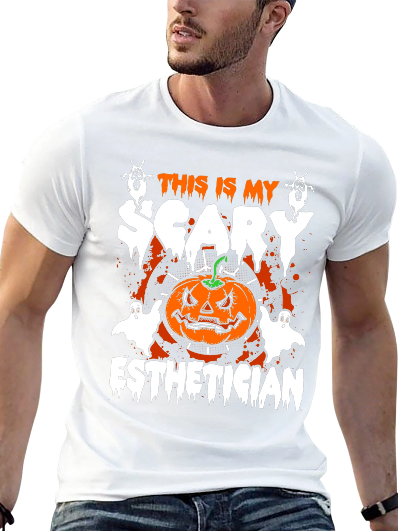 Scary Esthetician Halloween T-Shirt