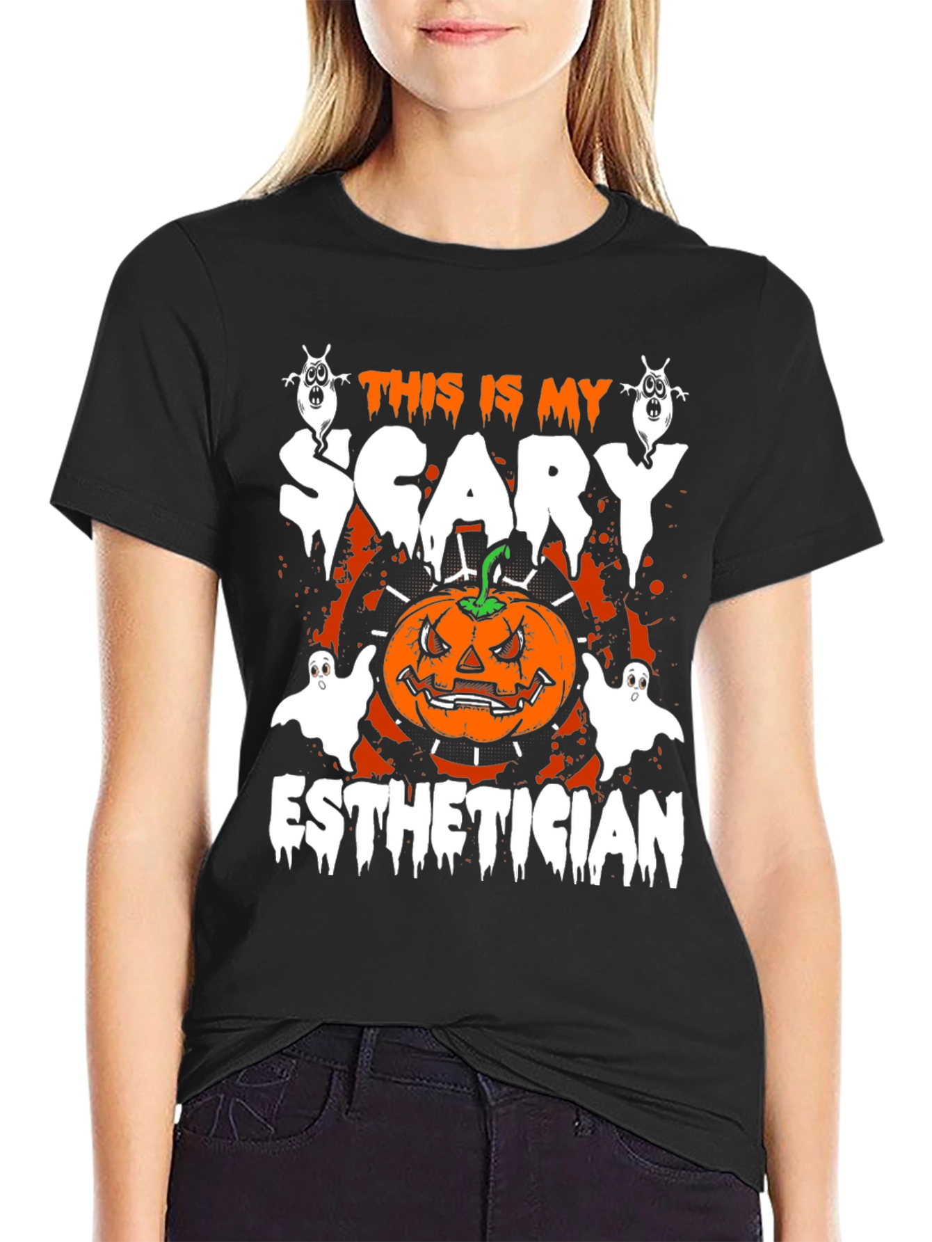 Scary Esthetician Halloween T-Shirt