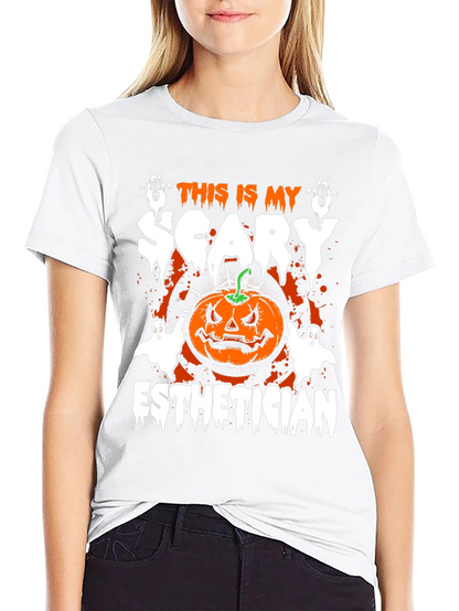 Scary Esthetician Halloween T-Shirt