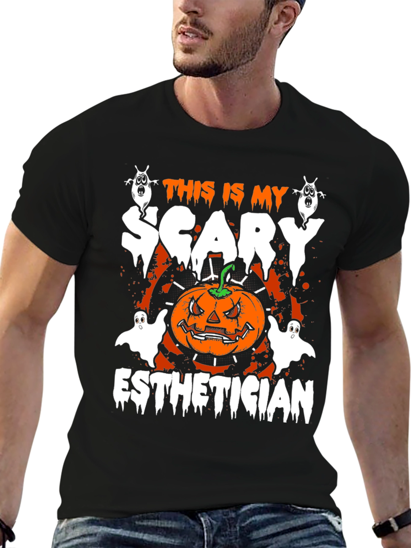 Scary Esthetician Halloween T-Shirt