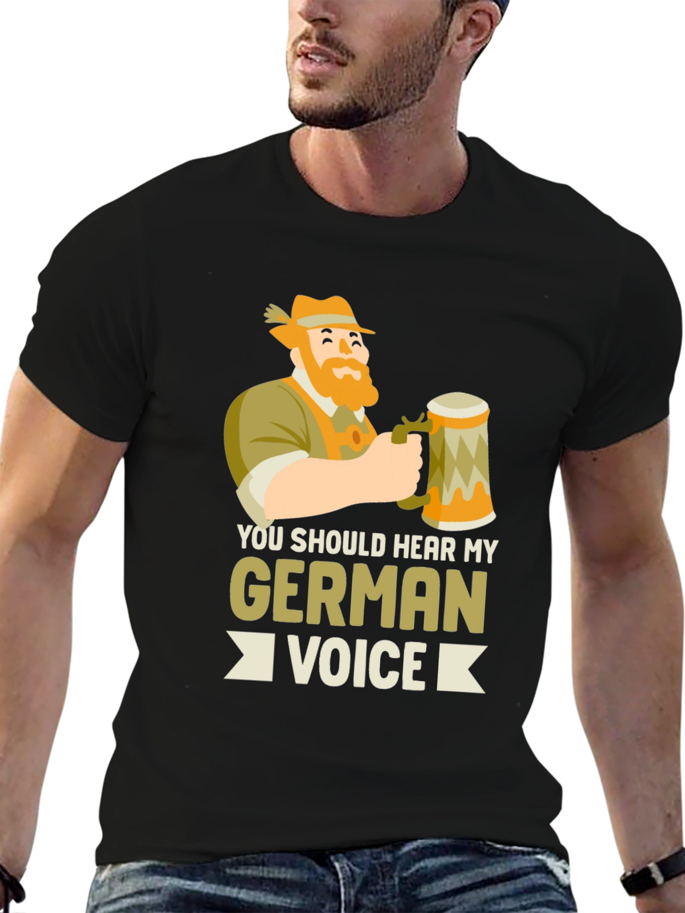 German Voice Black Graphic Tee