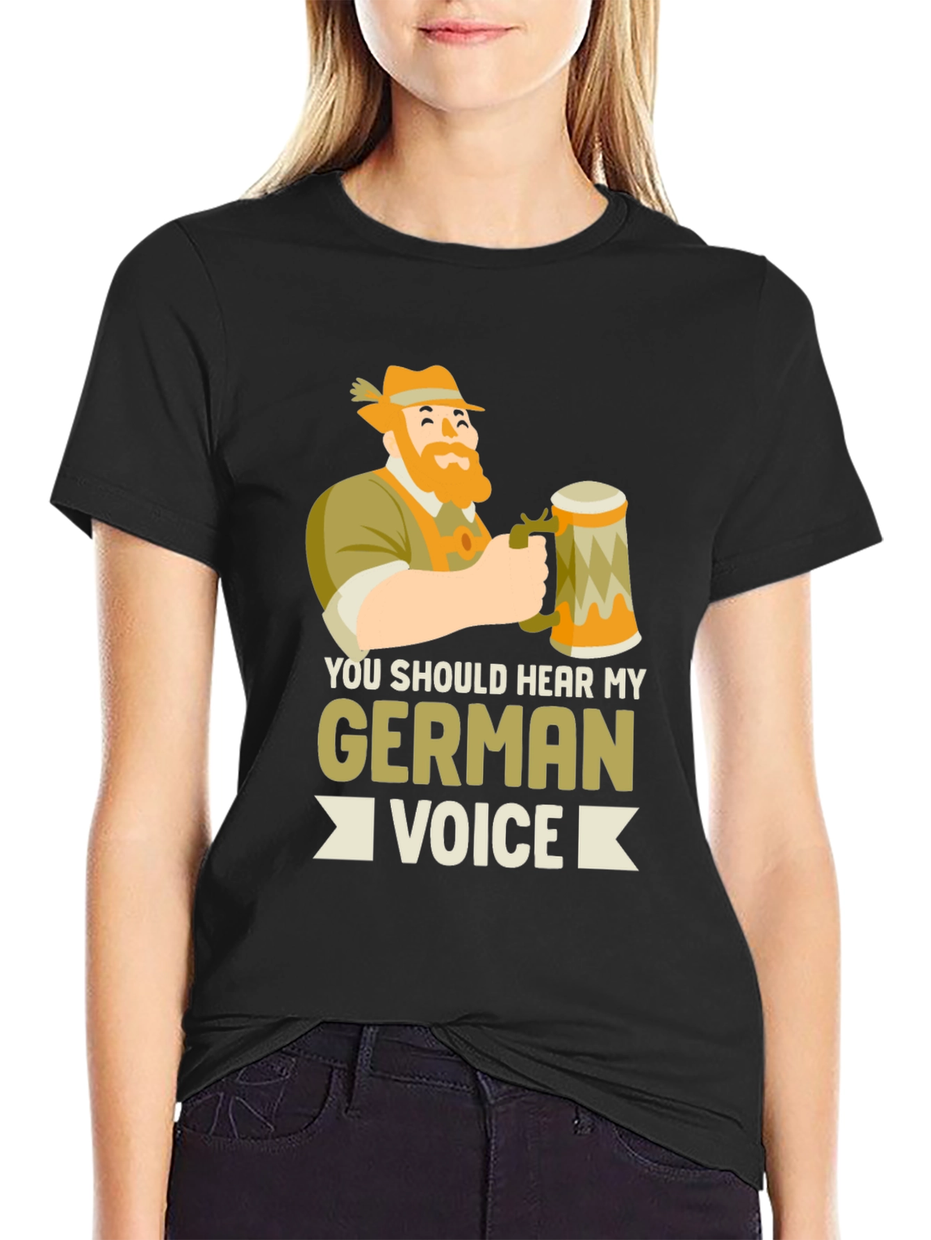 German Voice Black Graphic Tee