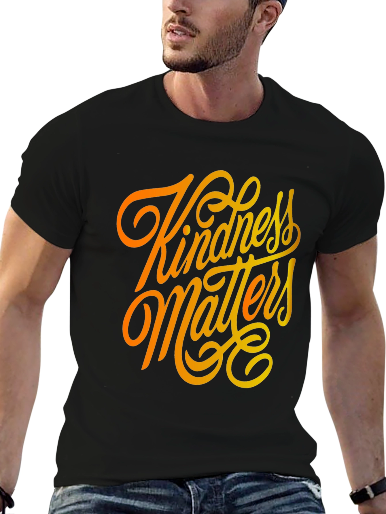 Kindness Matters Graphic Tee - Black T-Shirt