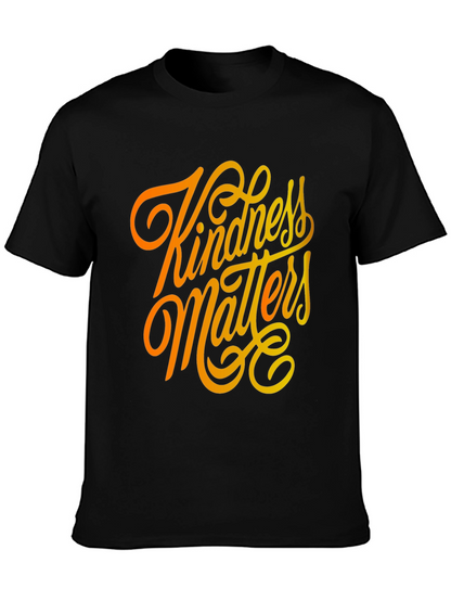 Kindness Matters Graphic Tee - Black T-Shirt