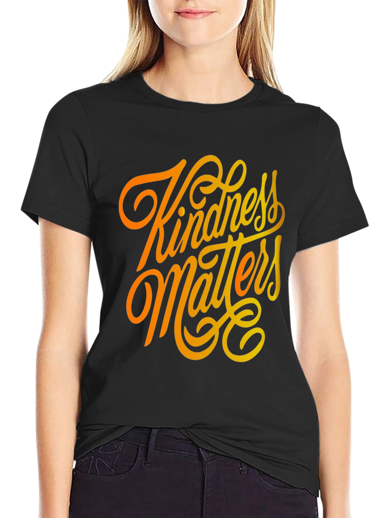 Kindness Matters Graphic Tee - Black T-Shirt