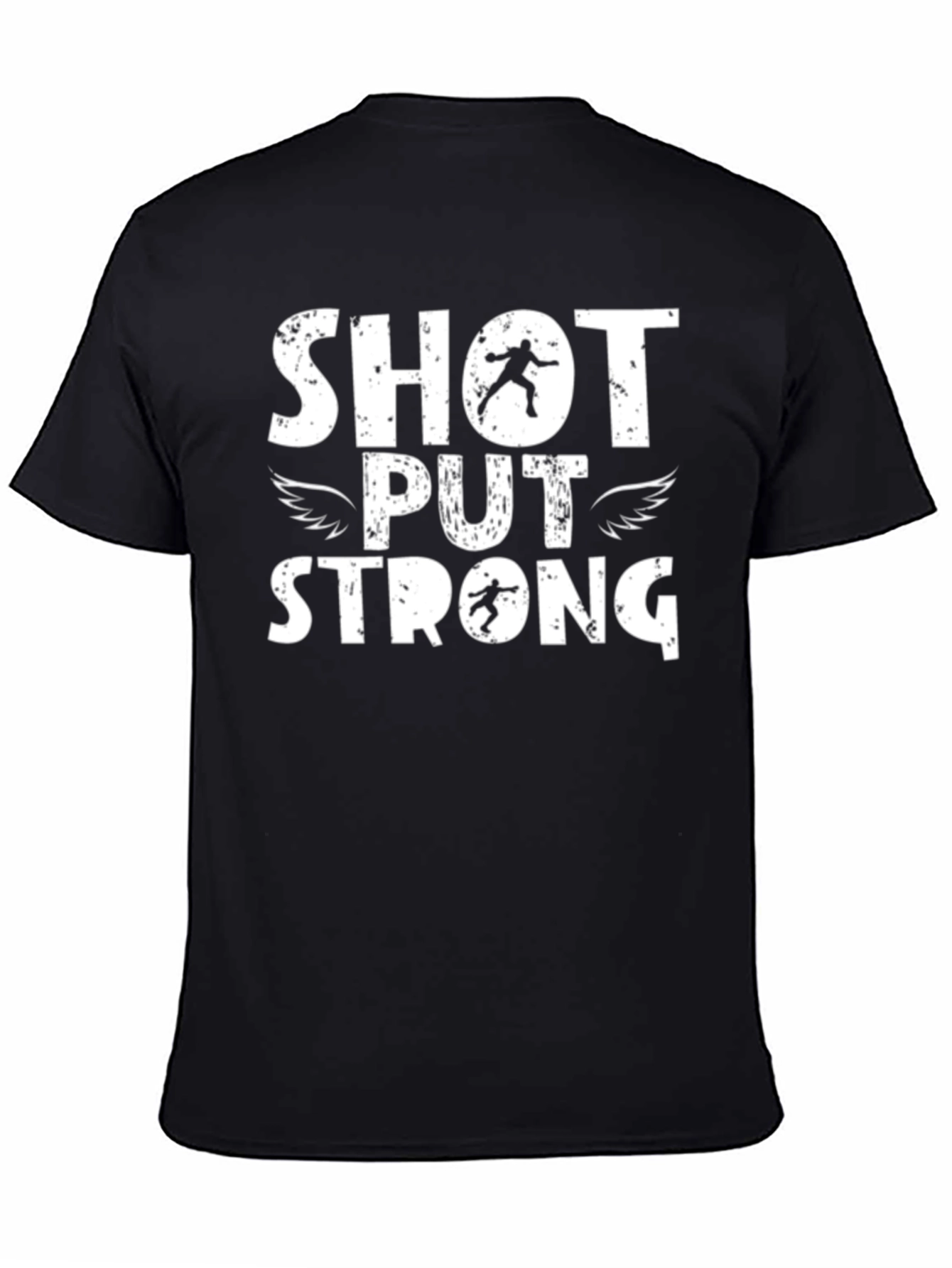 Shot Put Strong Black T-Shirt