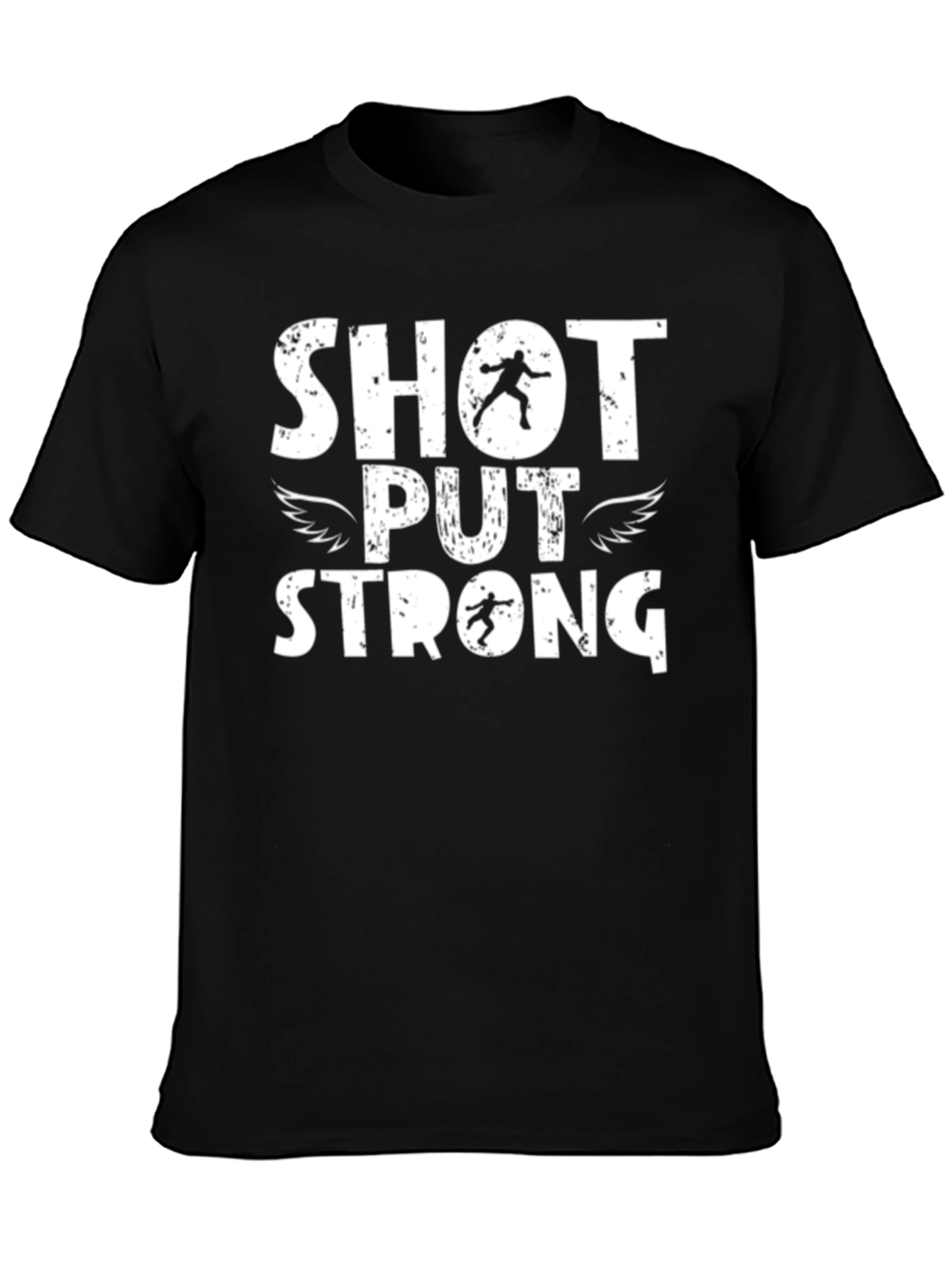 Shot Put Strong Black T-Shirt