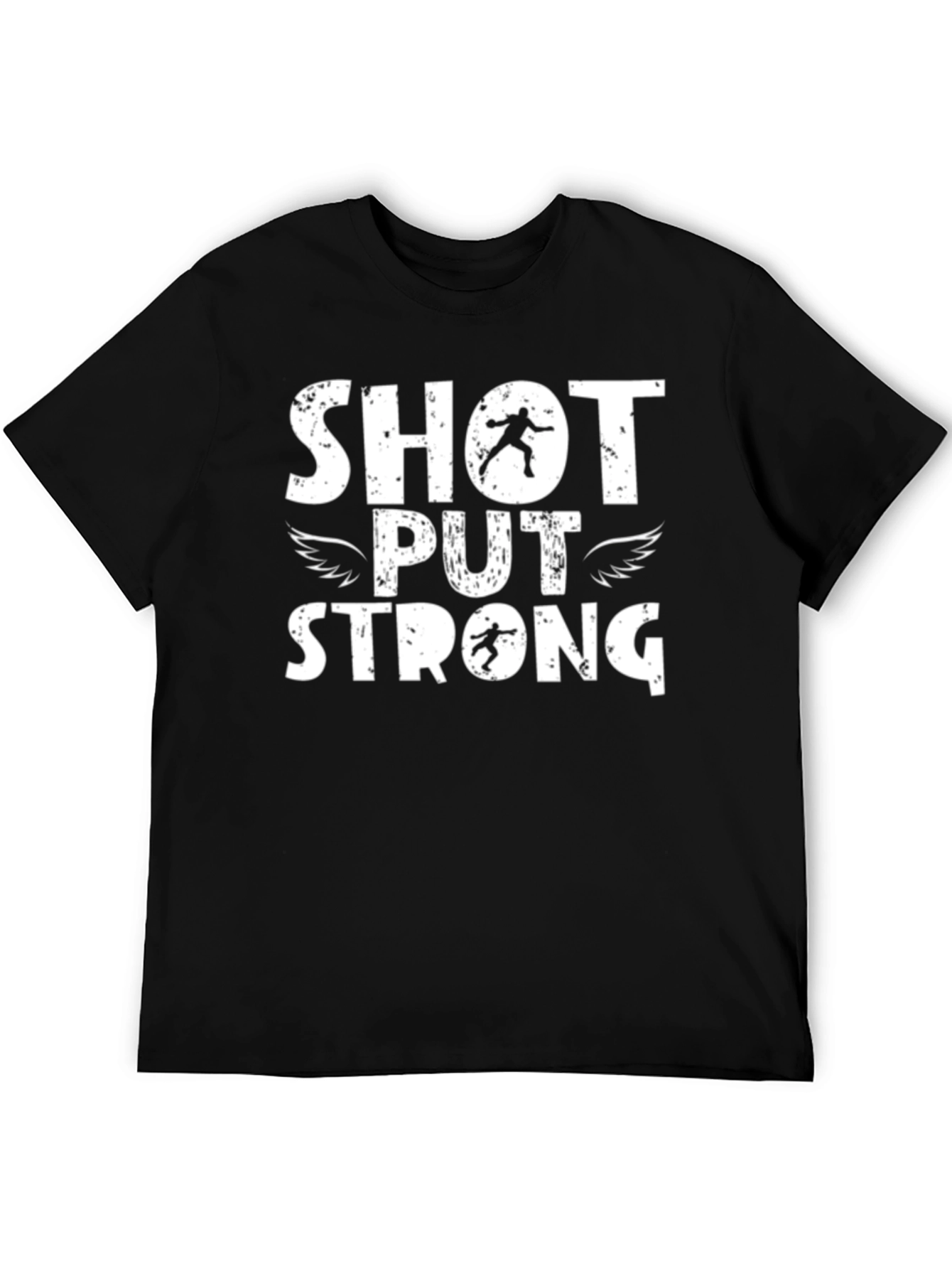 Shot Put Strong Black T-Shirt