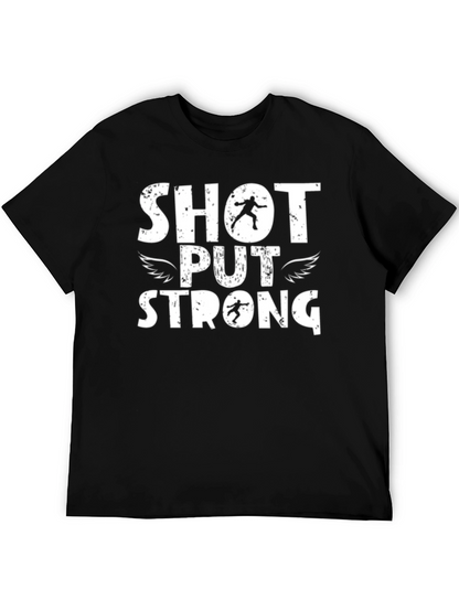 Shot Put Strong Black T-Shirt