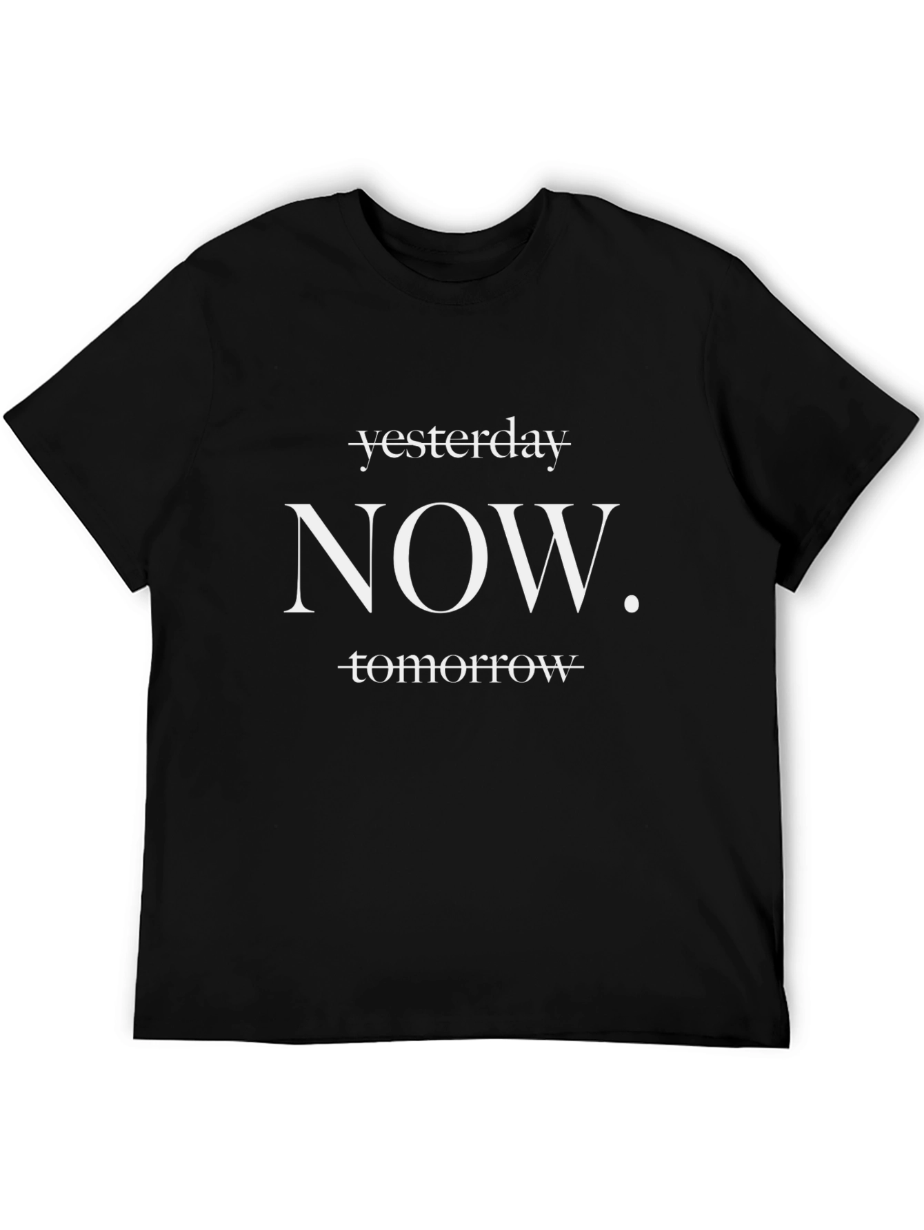 Motivational Now Graphic Print T-Shirt