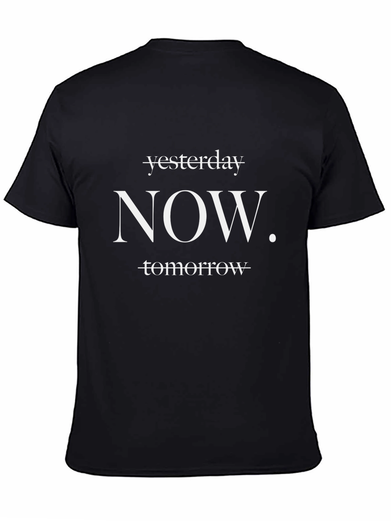 Motivational Now Graphic Print T-Shirt