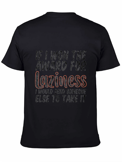 Laziness Award T-Shirt Funny Sarcastic Tee