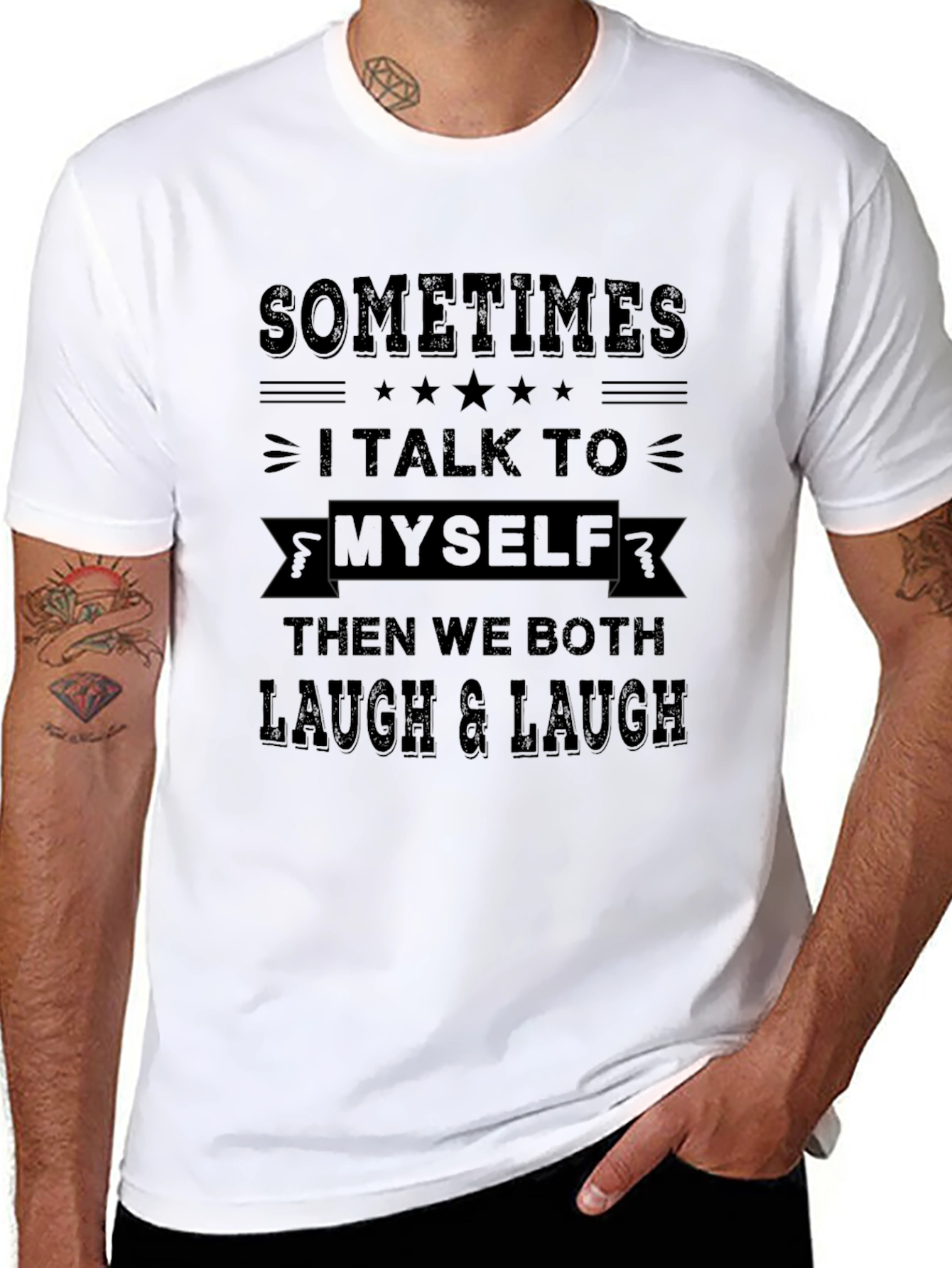 Sometimes I Talk To Myself Graphic Tee