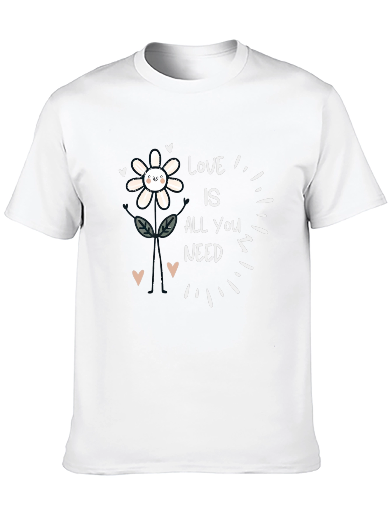 Love Is All You Need Flower Graphic Tee