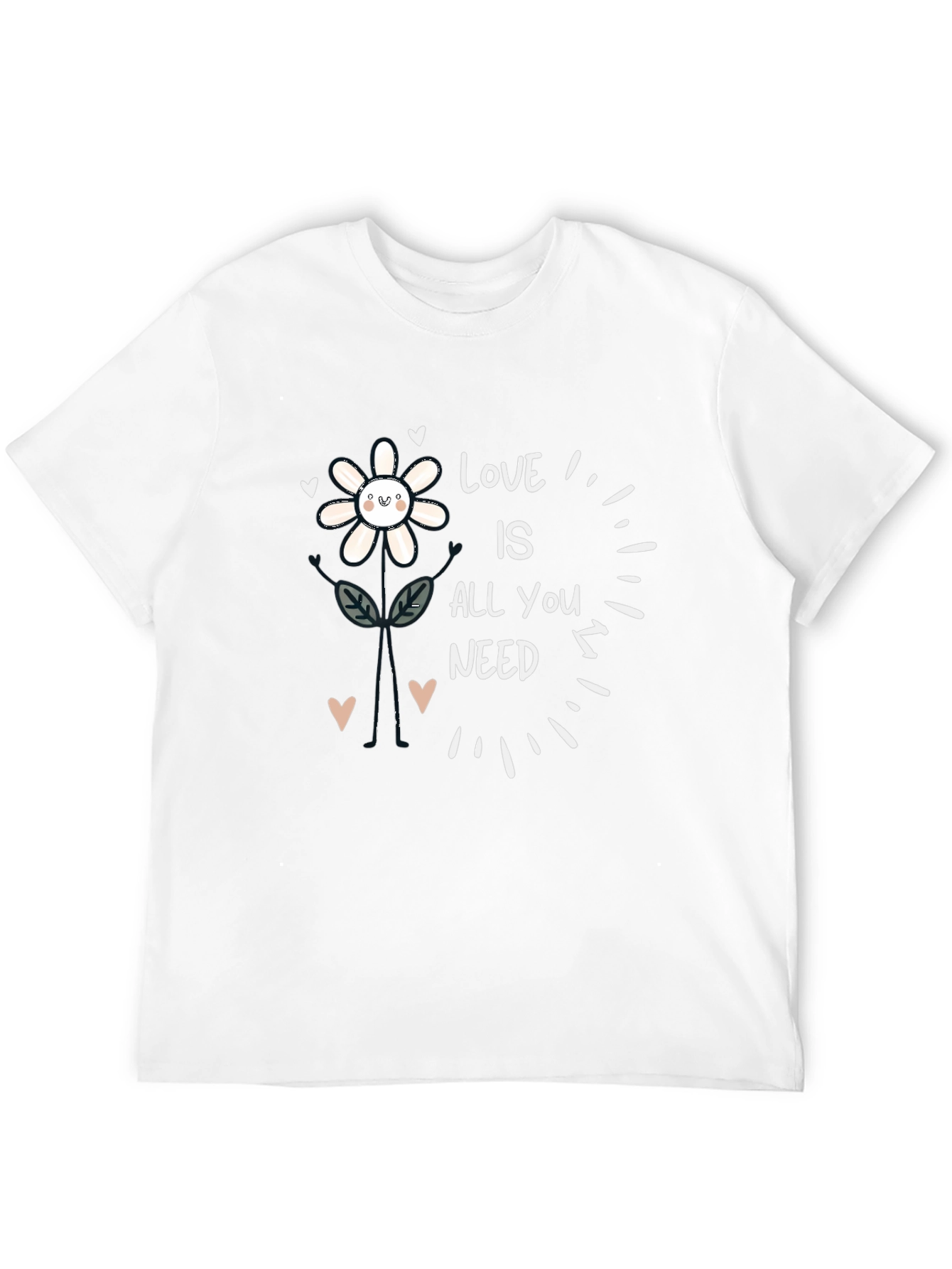 Love Is All You Need Flower Graphic Tee