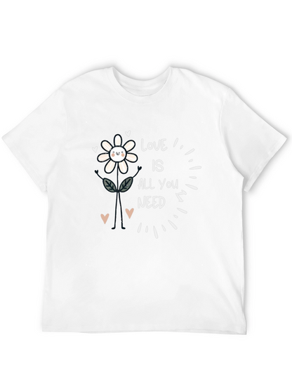 Love Is All You Need Flower Graphic Tee