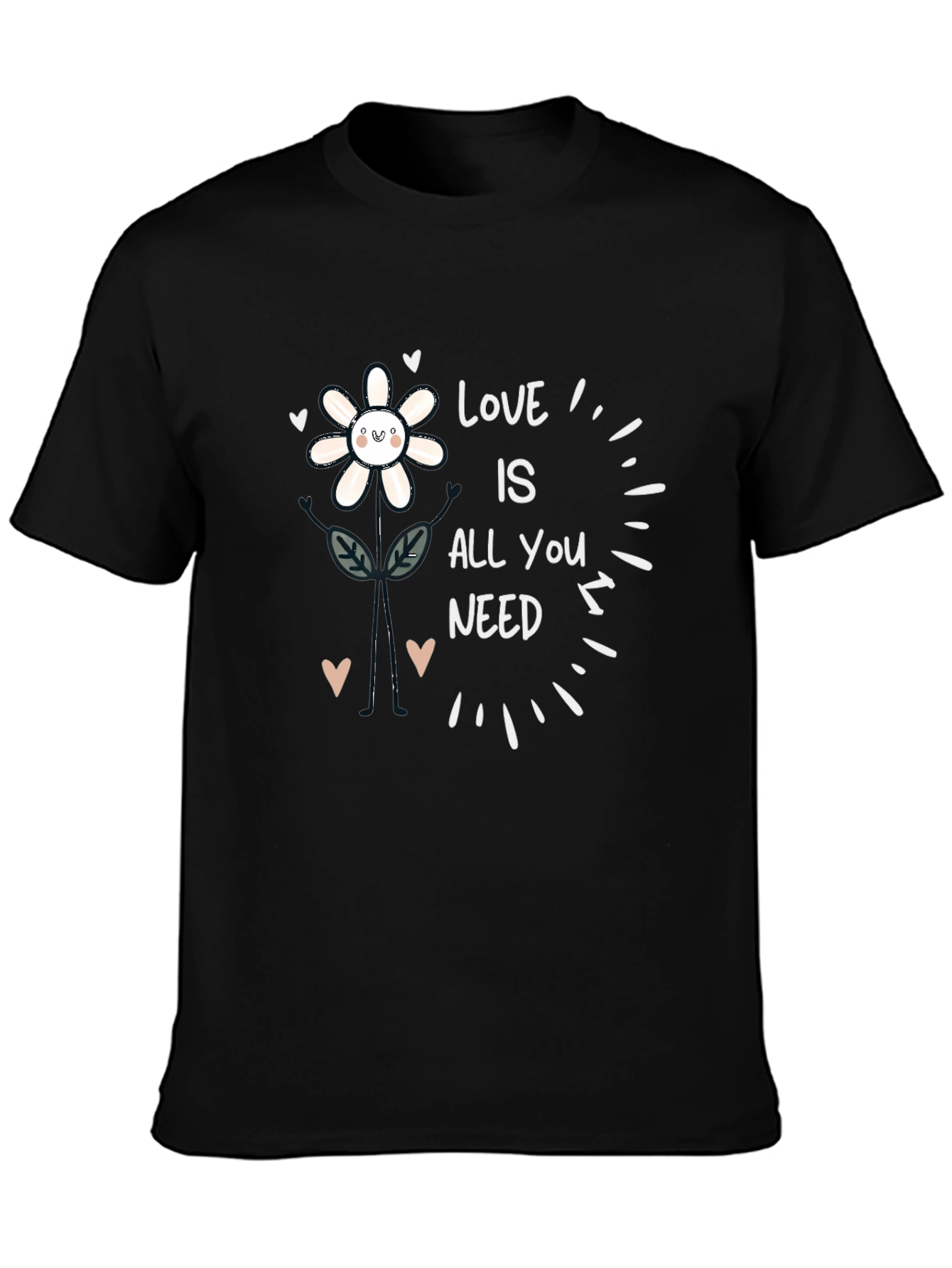 Love Is All You Need Flower Graphic Tee