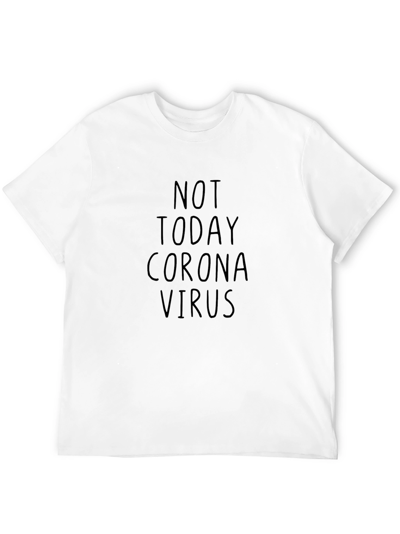 Not Today Coronavirus Black T-Shirt