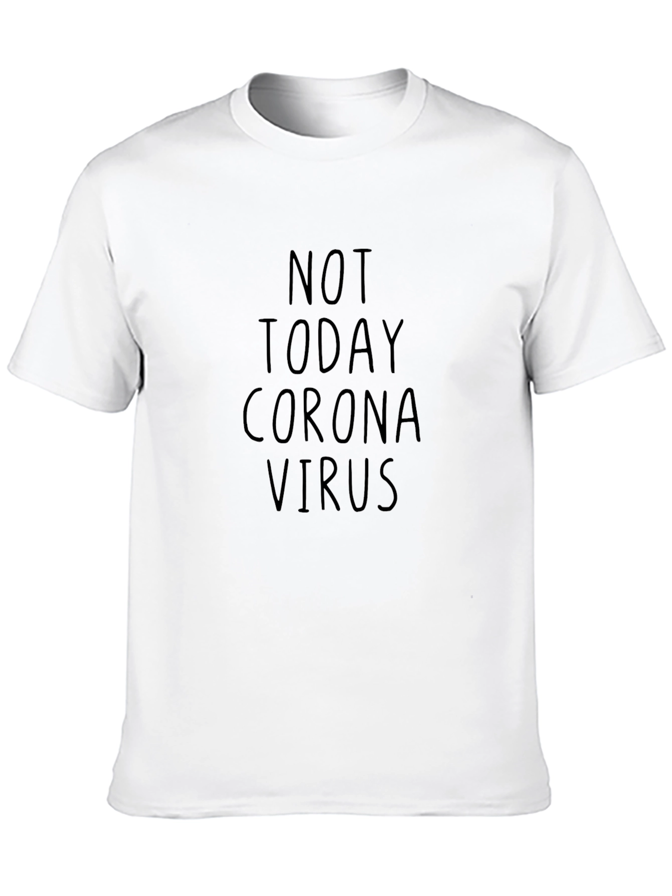 Not Today Coronavirus Black T-Shirt