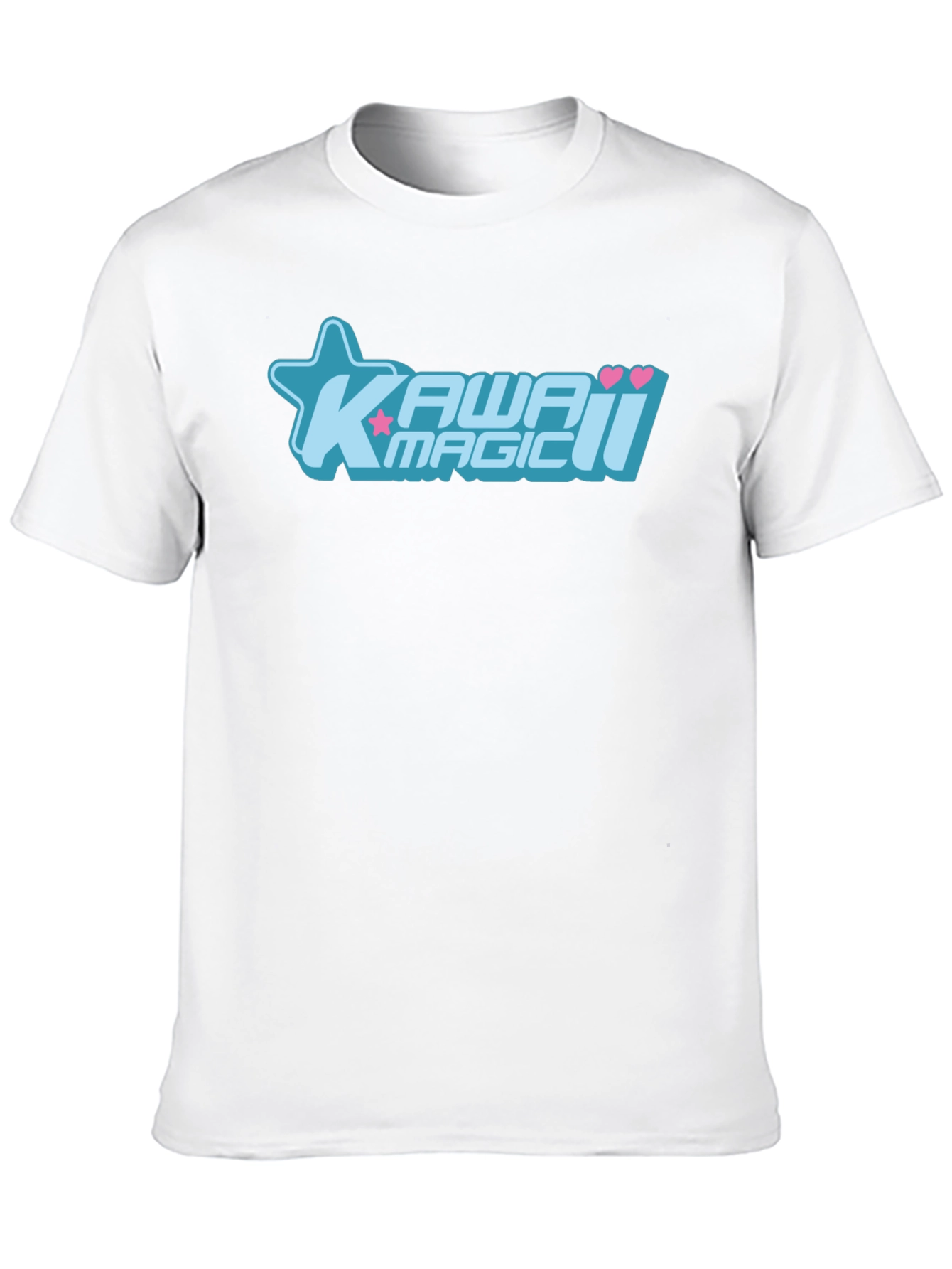 Kawaii Magic Graphic T-Shirt - Black Cotton Tee