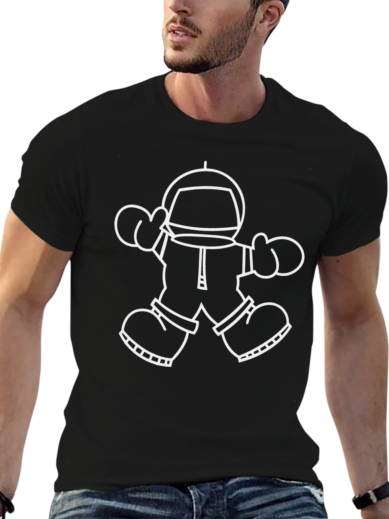 Astronaut Graphic Black T-Shirt
