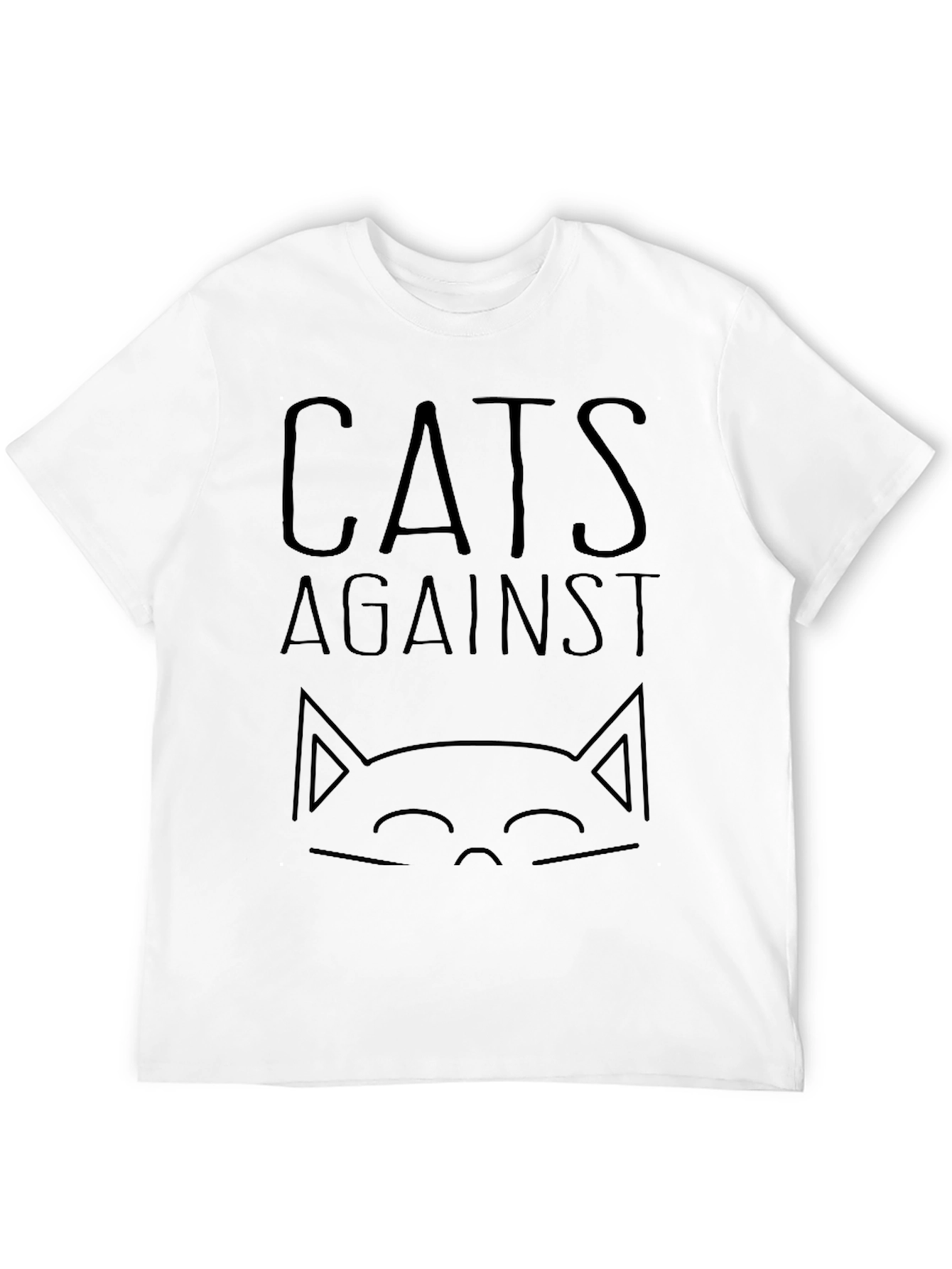 Cats Against T-Shirt - Black Graphic Tee