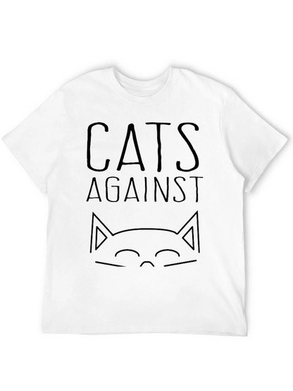 Cats Against T-Shirt - Black Graphic Tee
