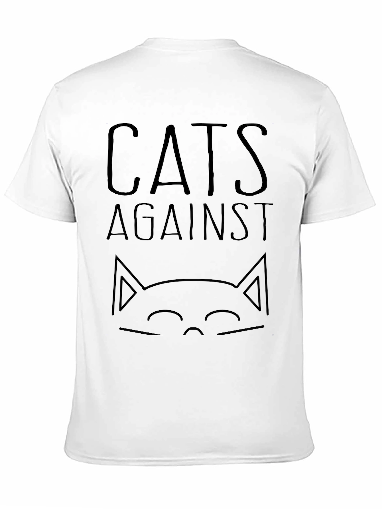 Cats Against T-Shirt - Black Graphic Tee
