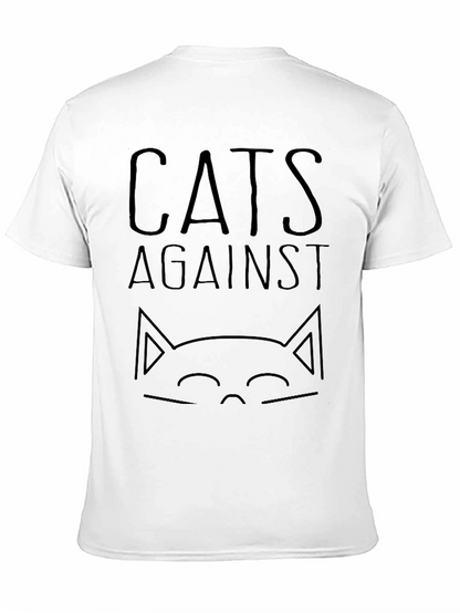 Cats Against T-Shirt - Black Graphic Tee