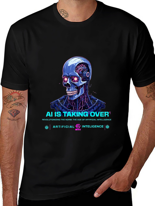 AI Is Taking Over Graphic T-Shirt - Sci-Fi Robot Design
