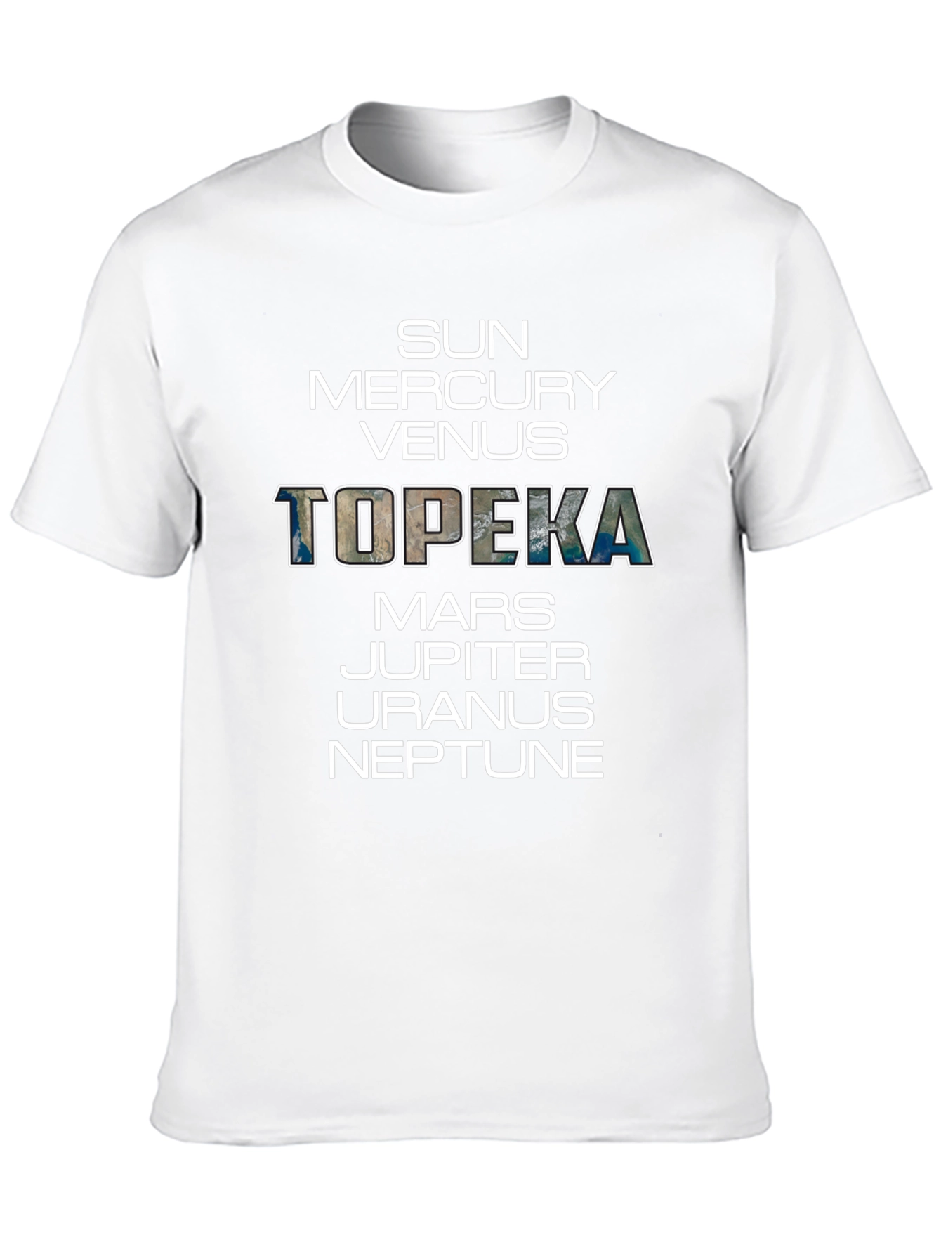 Planets of Topeka T-Shirt Funny Kansas Graphic Tee