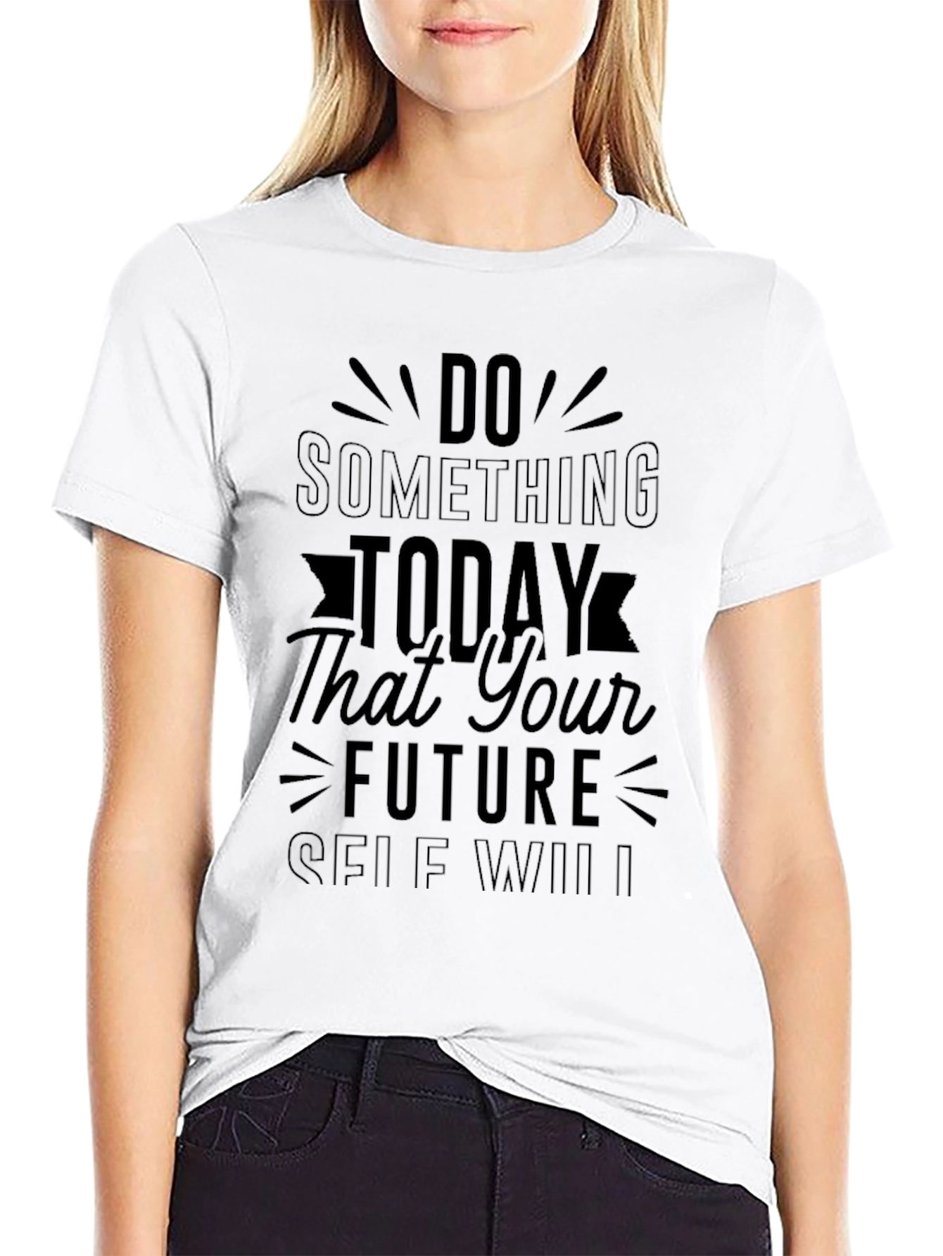 Inspirational Quote Black Graphic T-Shirt
