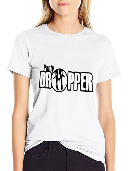 Panty Dropper Graphic Tee - Black Cotton T-Shirt