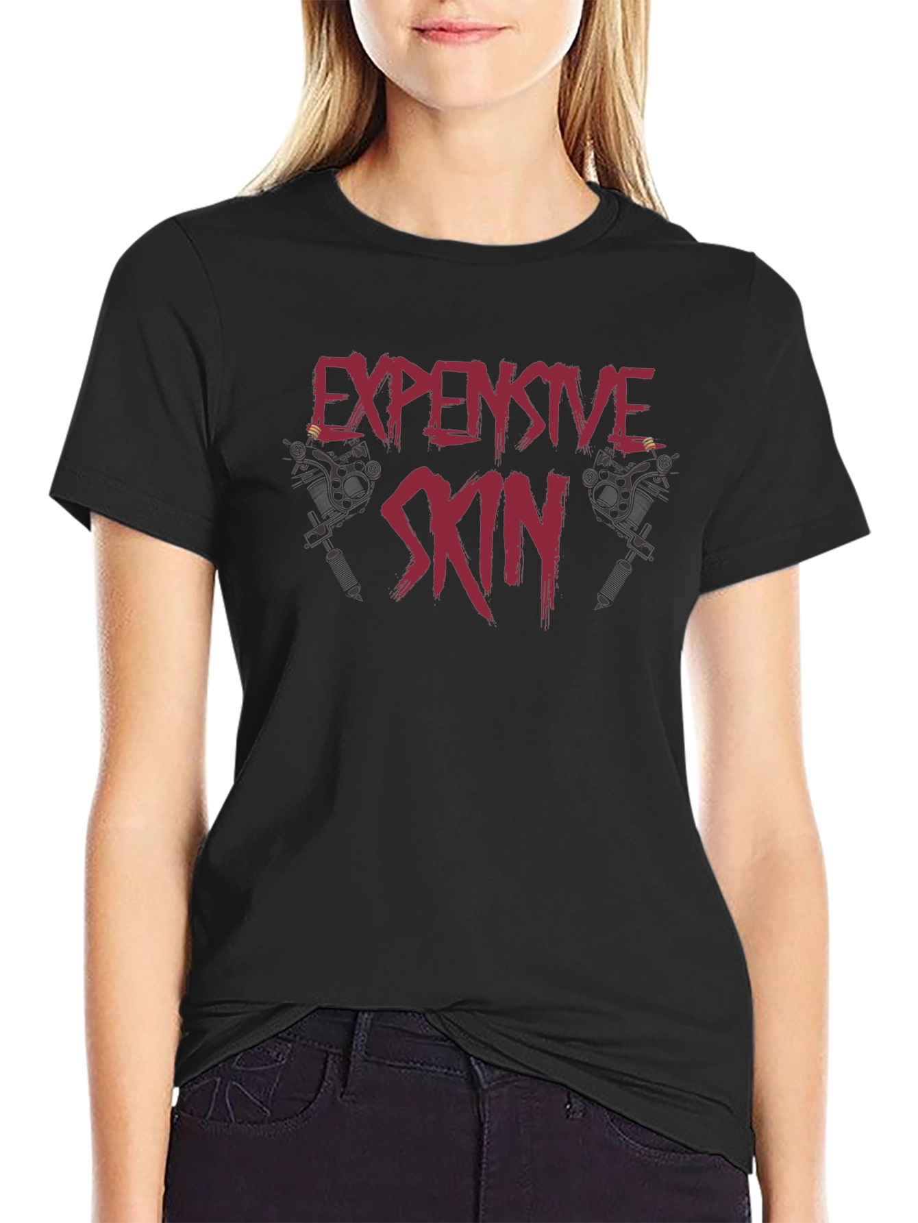 Expensive Skin Black Graphic Tee