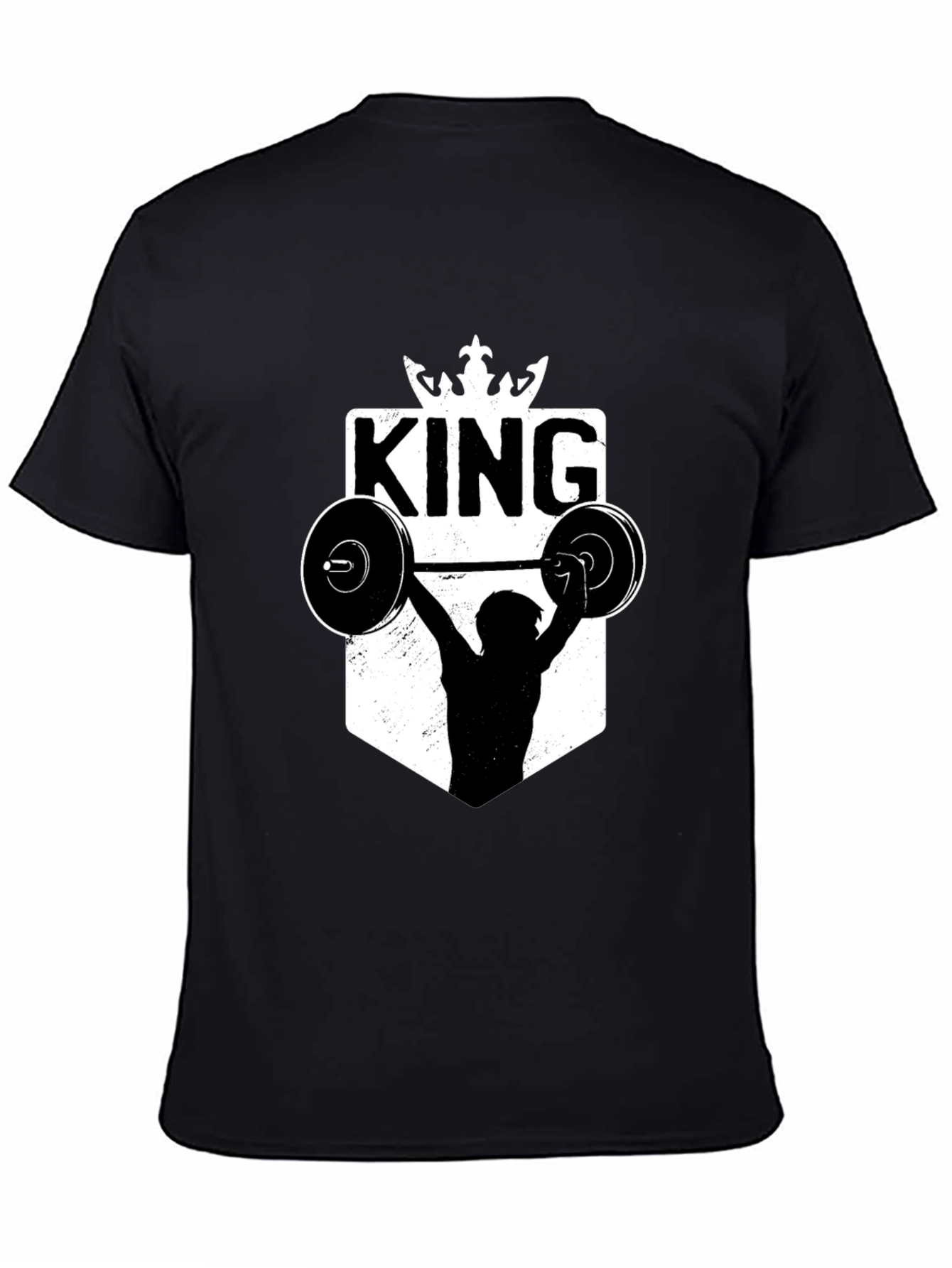King Weightlifting Graphic T-Shirt - Black
