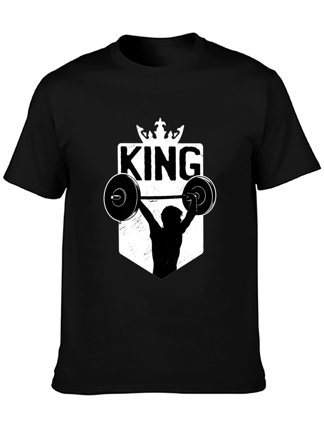 King Weightlifting Graphic T-Shirt - Black